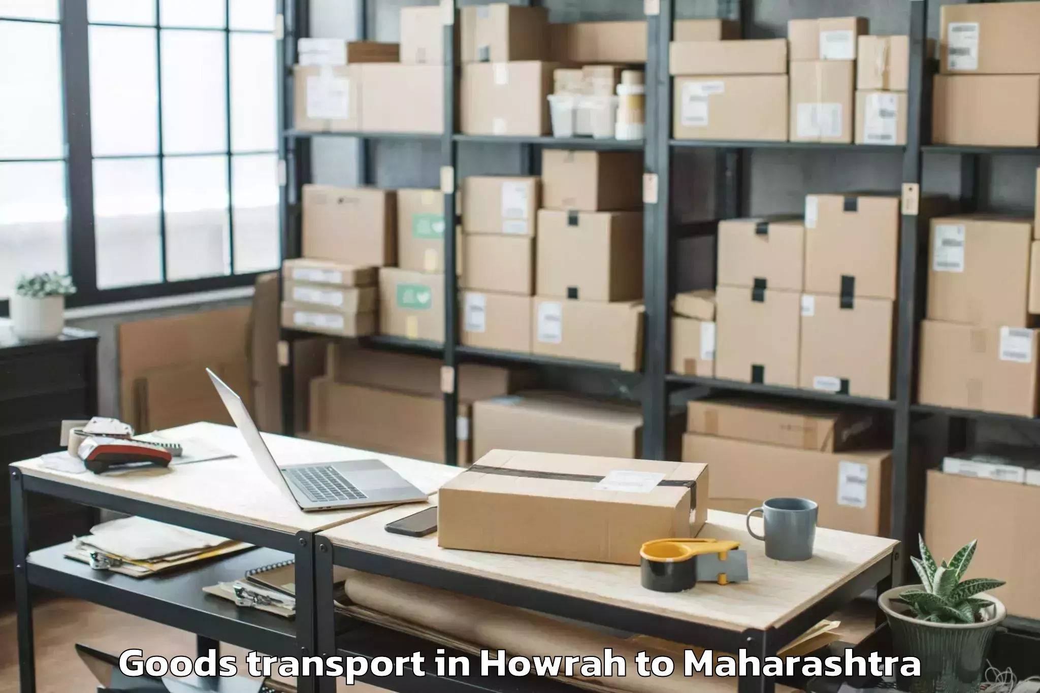 Comprehensive Howrah to Sonegaon Airport Nag Goods Transport